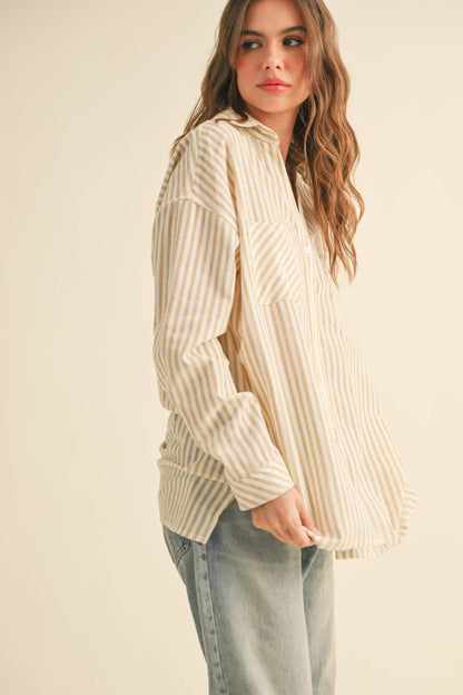 Laid-Back Luxe Stripe Shirt
