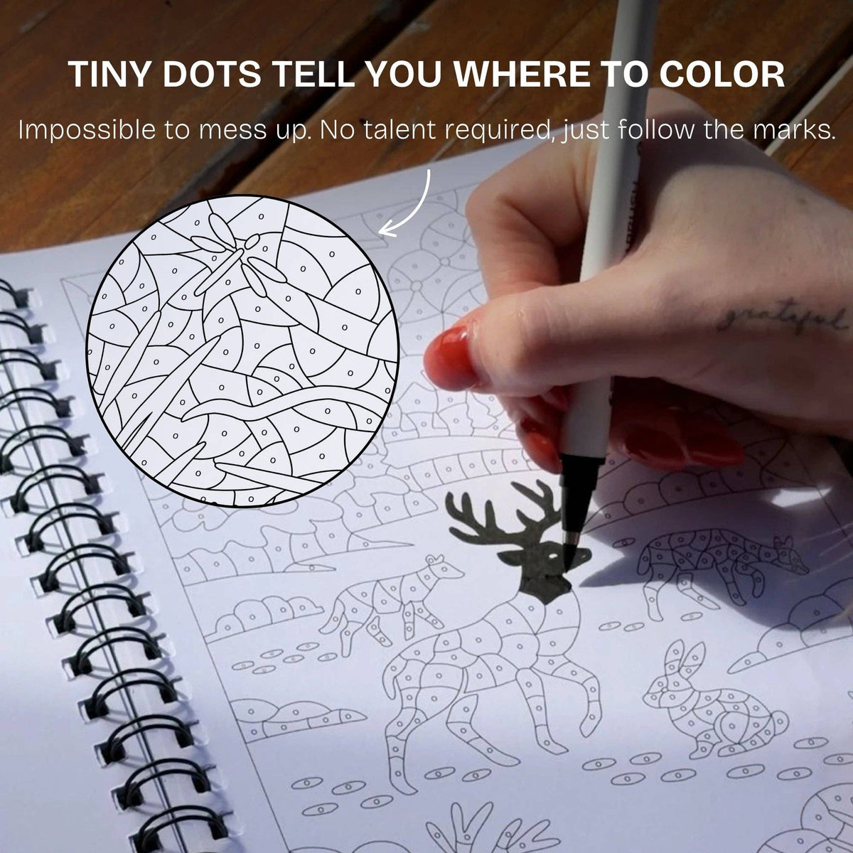 One Color Coloring Book - Wellness Edition