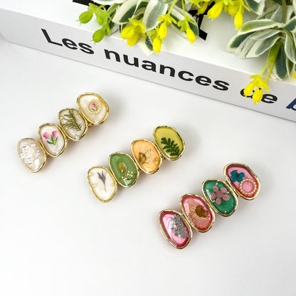 Retro Flower Duckbill Clip