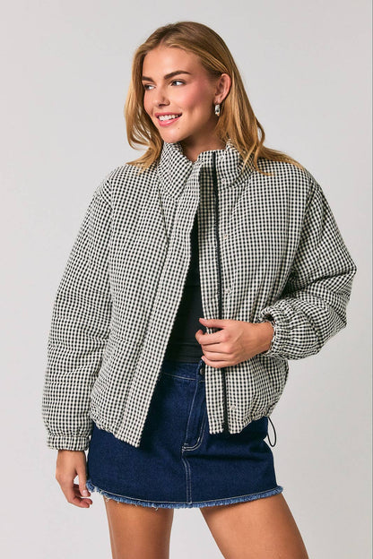 Hadley Gingham Puffer Jacket