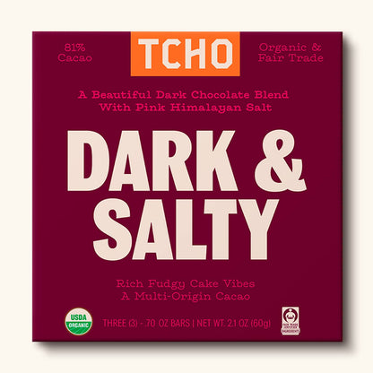 Dark & Salty 81% Dark Chocolate & Pink Salt Bar