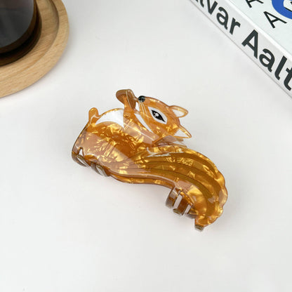 Squirrel Hair Claw,Cute Cat Hair Clip