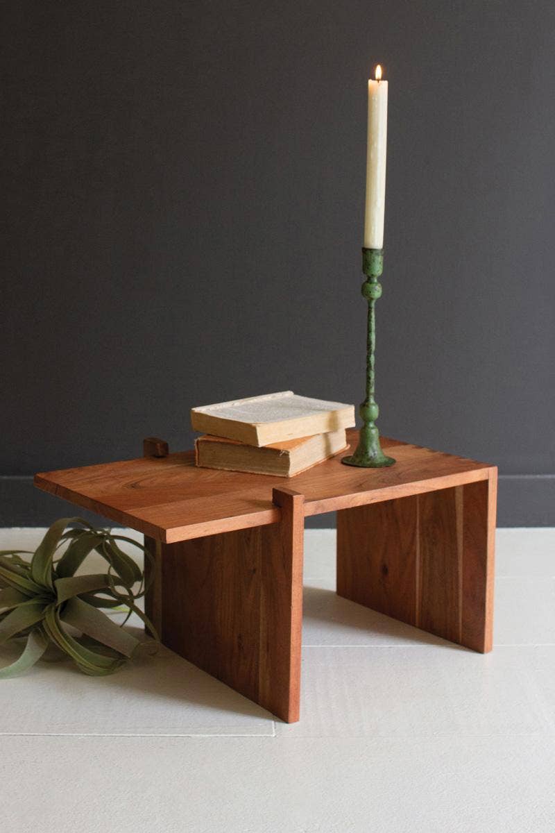 ACACIA WOOD ADJUSTABLE RISER